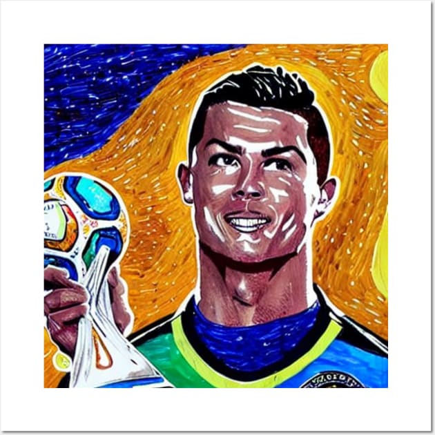 Ronaldo Art Tshirt Wall Art by Sunlyleaf